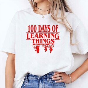 100 Days Of Learning Things Stranger Things T Shirt